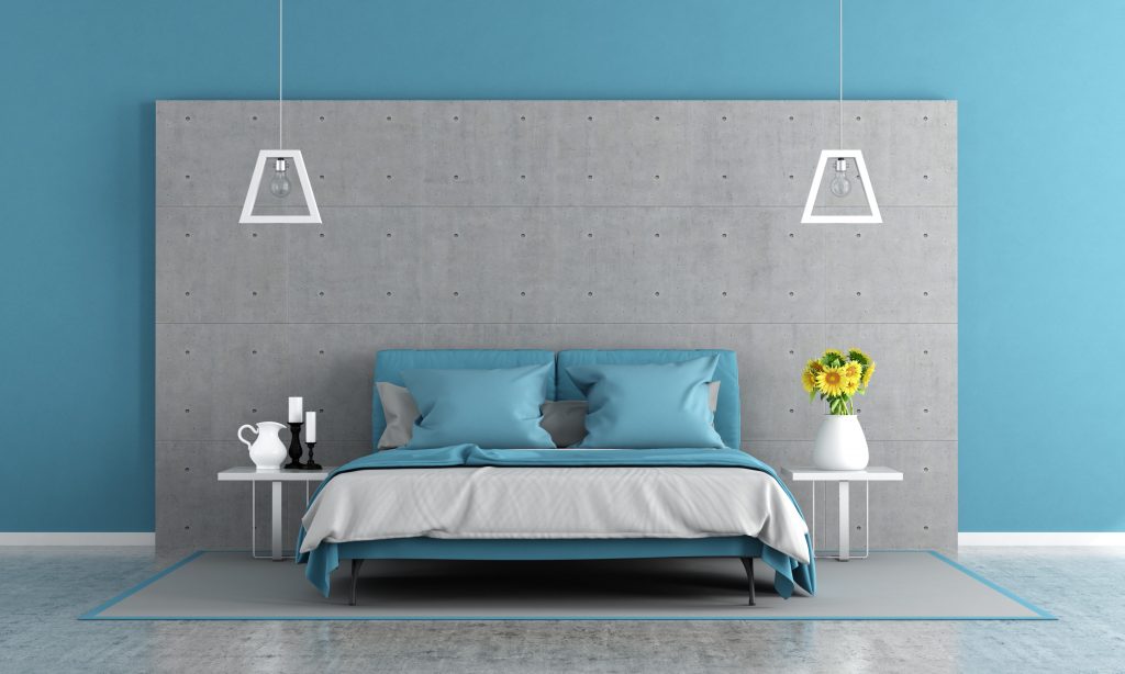 Bedroom Wall Paint Colours With Contrast Of Multi Shades