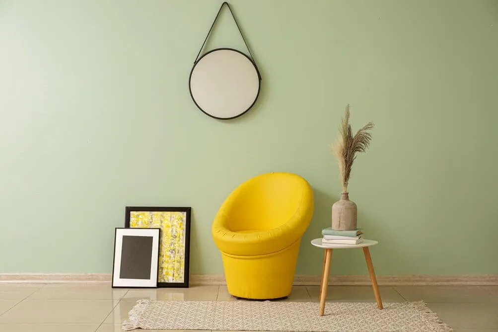 Pale Yellow & Sage Green Paint Shades for Home Interiors