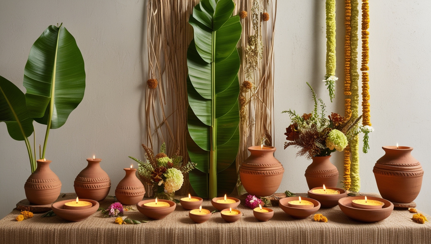 eco-friendly decor for onam