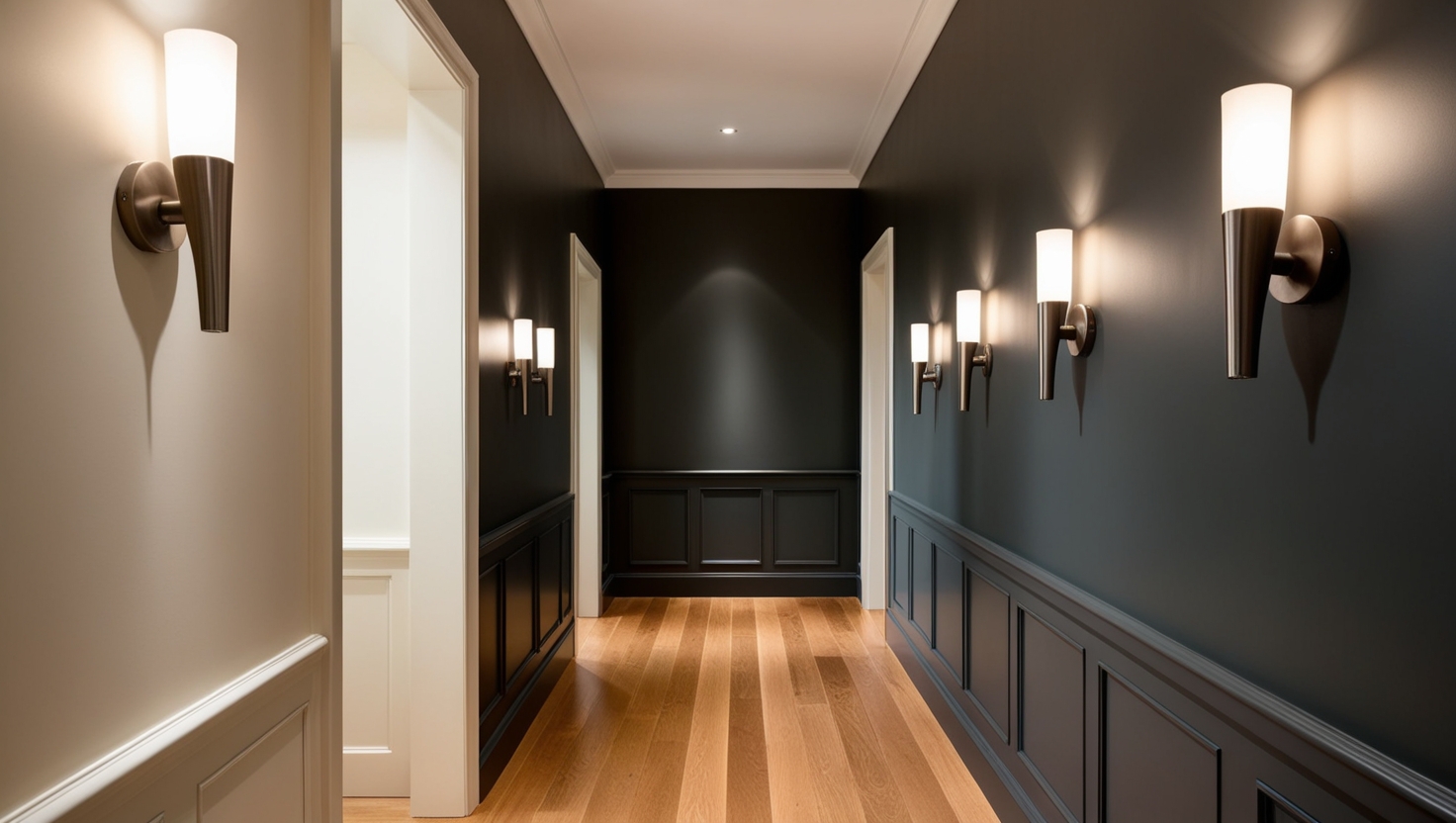 Charcoal and Cream for Hallways