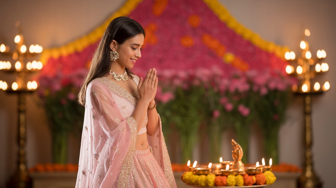 Pink Colour for Navratri