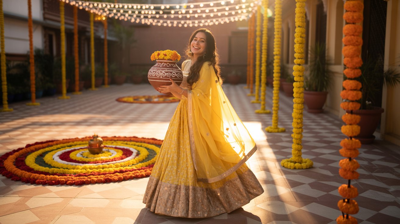 Yellow Colour for Navratri