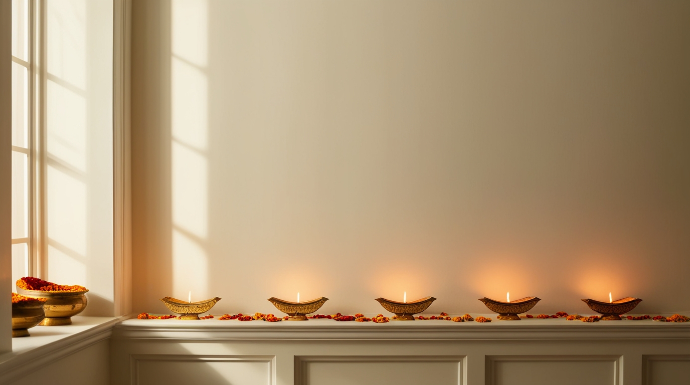 Soft Neutral wall paint for diwali