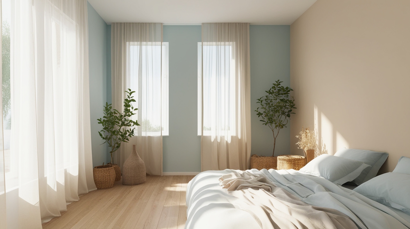 Wall colour which creates peace at home