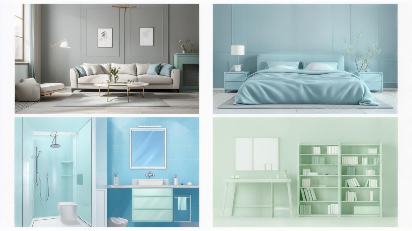 Calm colours for interior