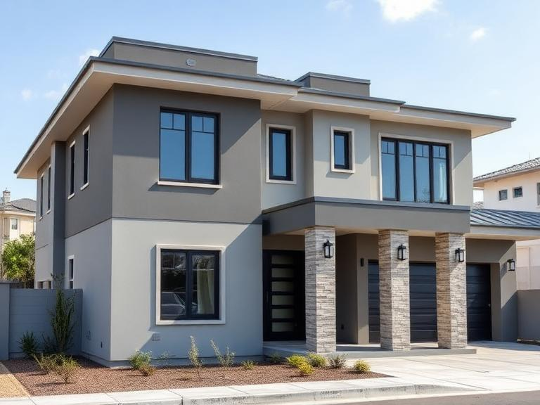 Grey-inspired exterior house colours for modern homes 