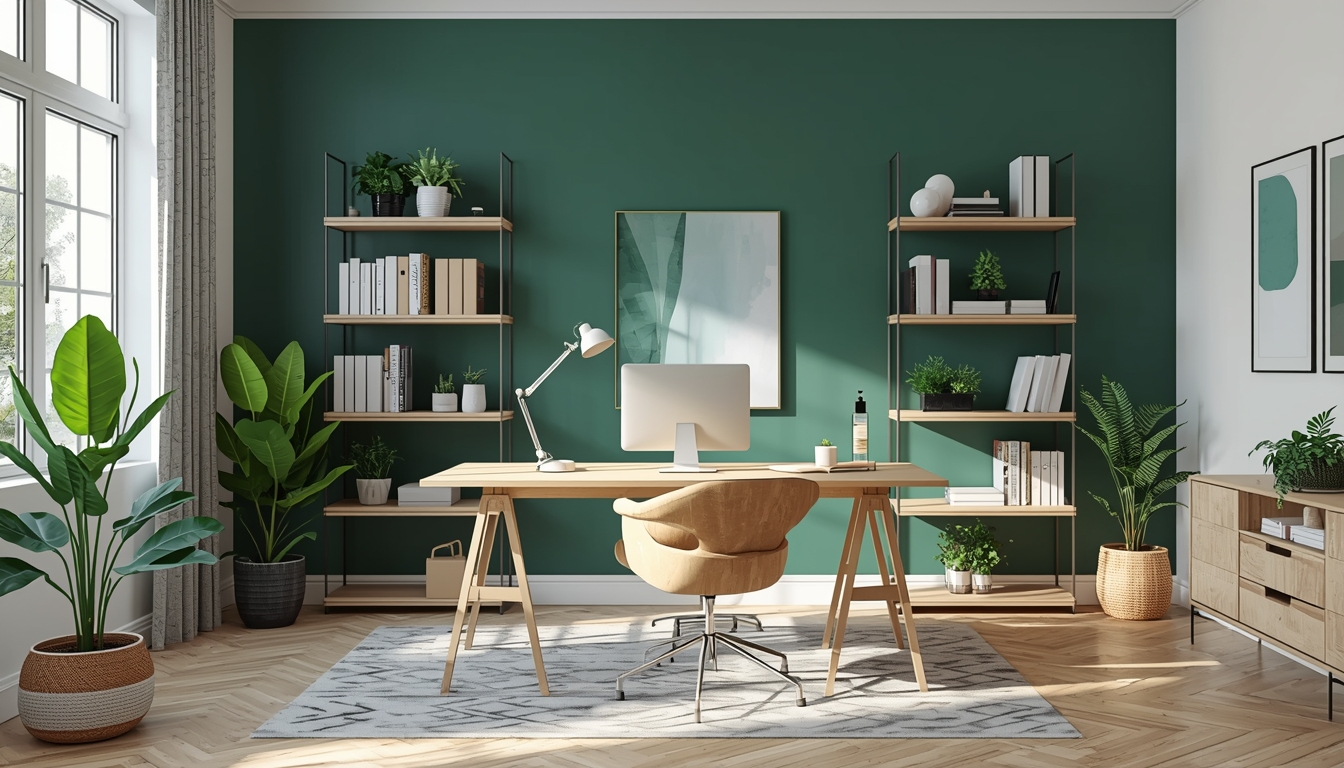 forest green wall paint