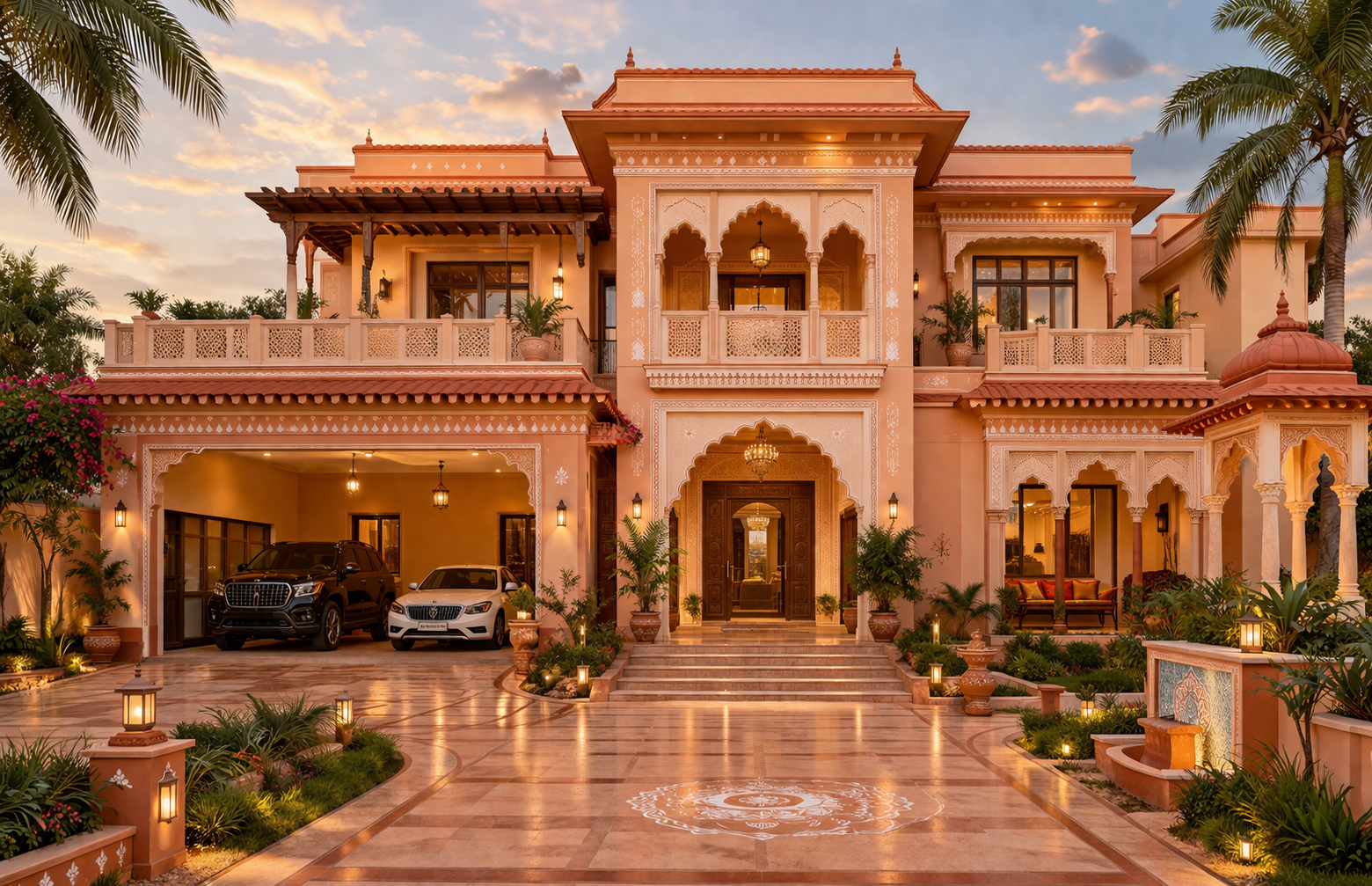 Peach & Terracotta – Warm Indian Aesthetic