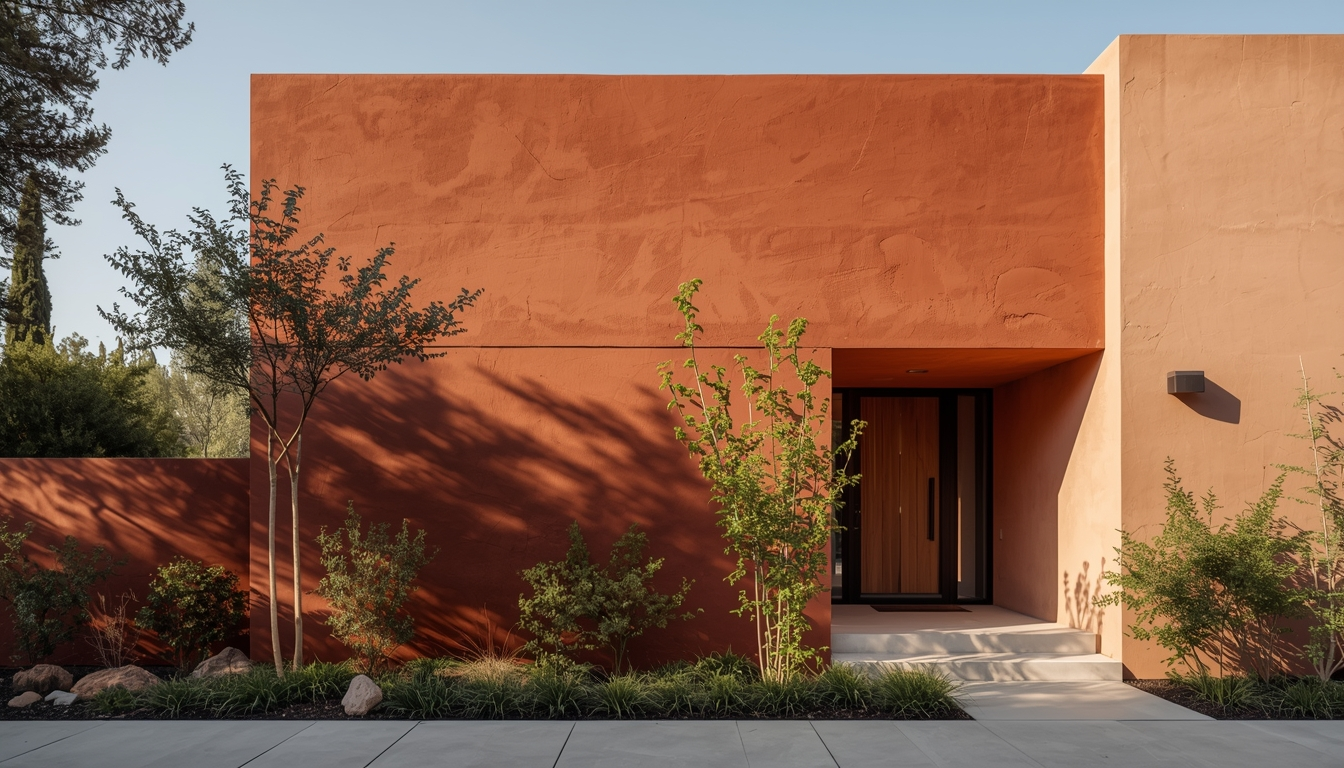 Deep Clay with Soft Peach