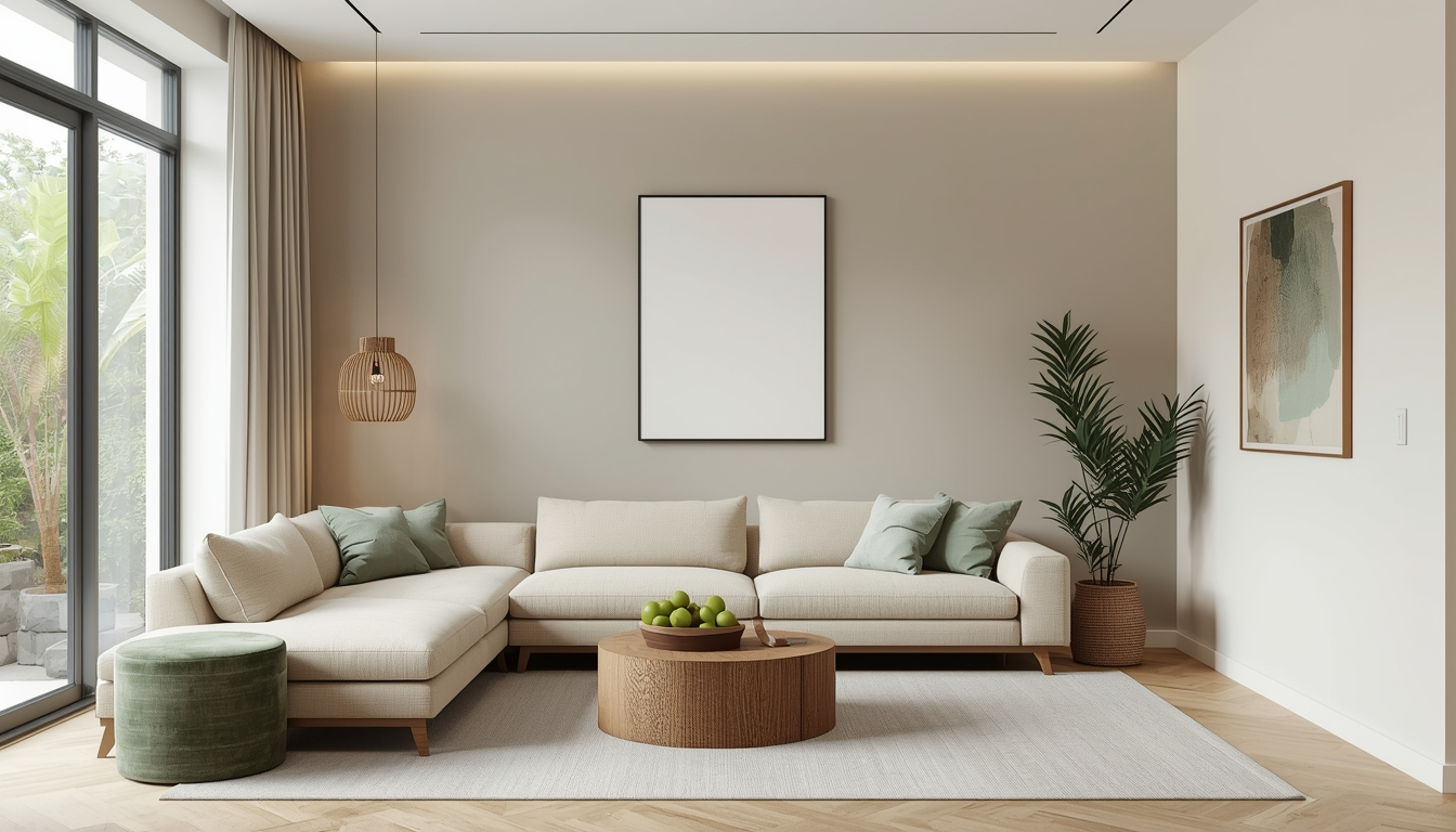 Balanced Greige with Natural Beige & Subtle Green