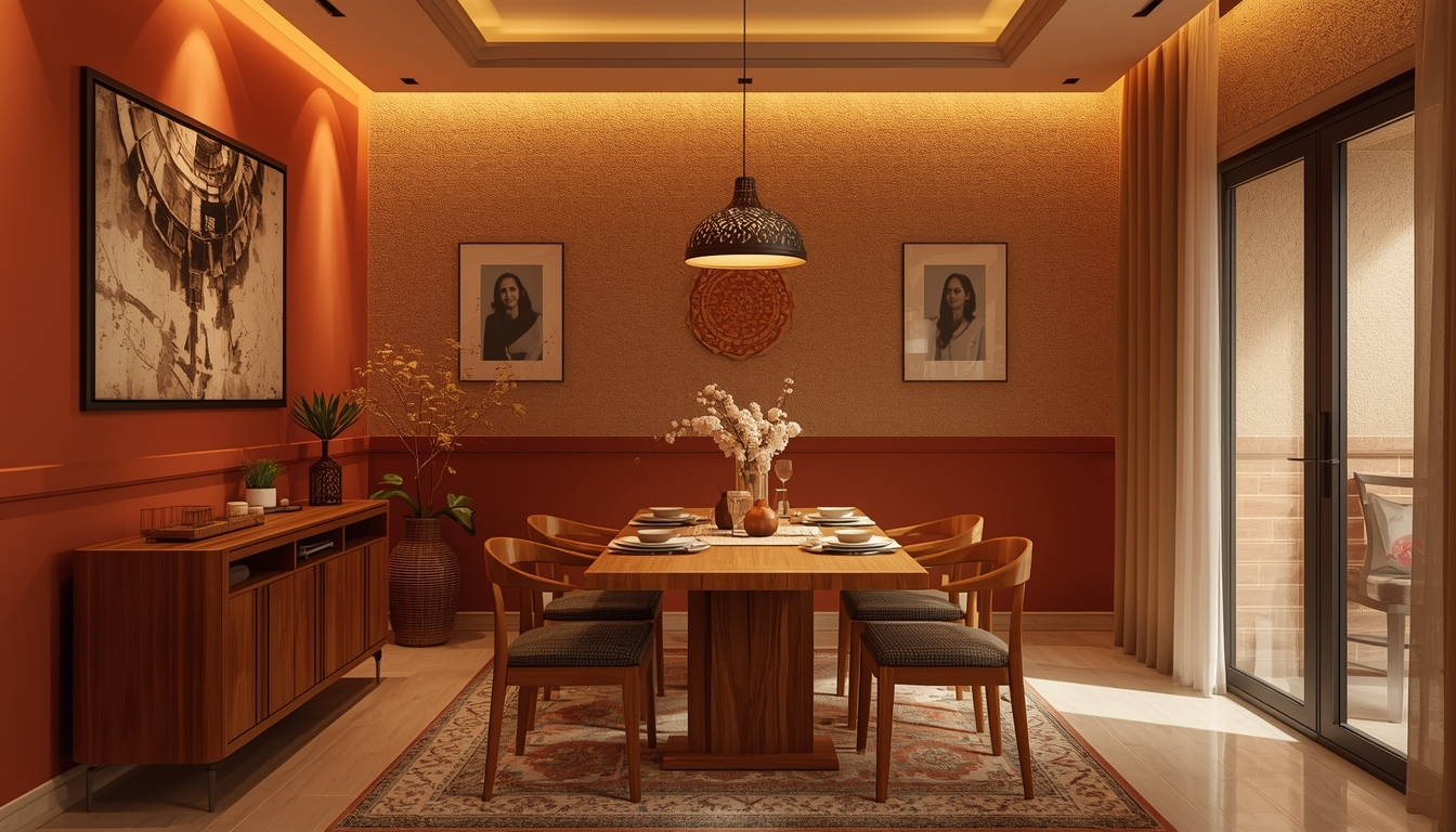 Terracotta and Beige