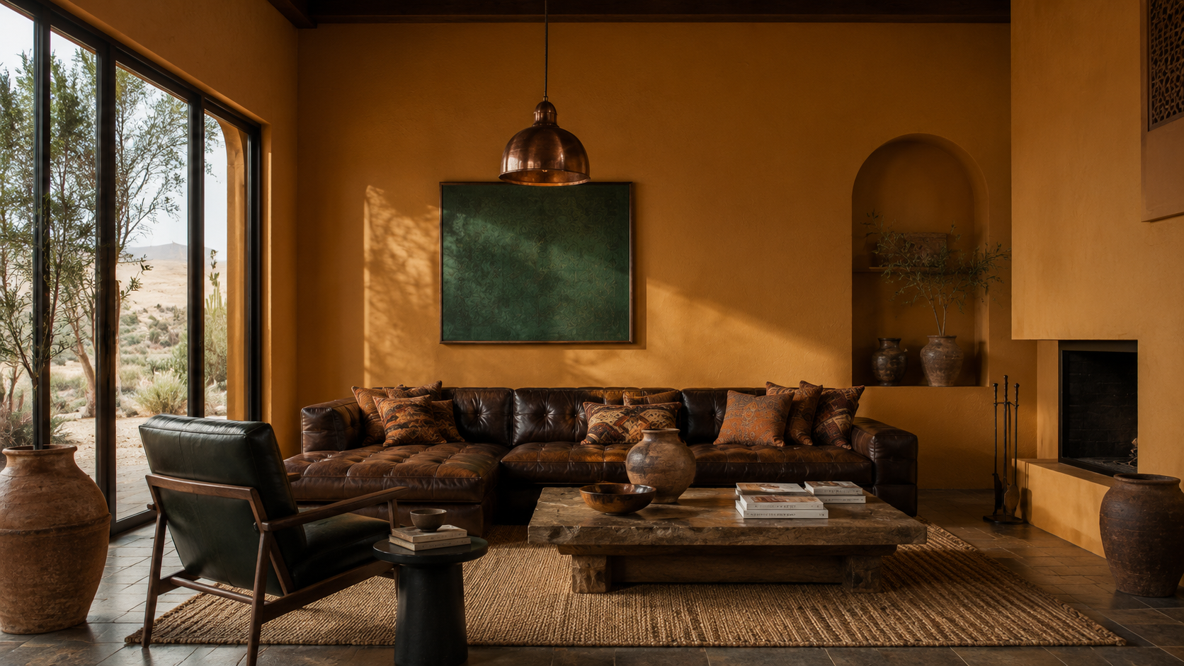 Living Room - Morocco Wall Paint Colour