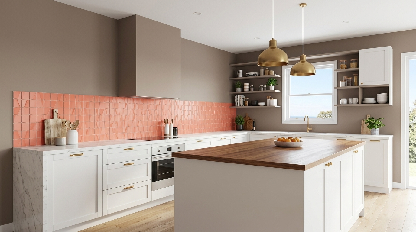 Brazil Nut Kitchen Wall Paint