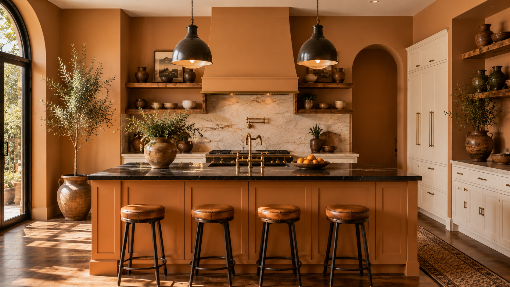 Copper Cayon Kitchen Wall Paint