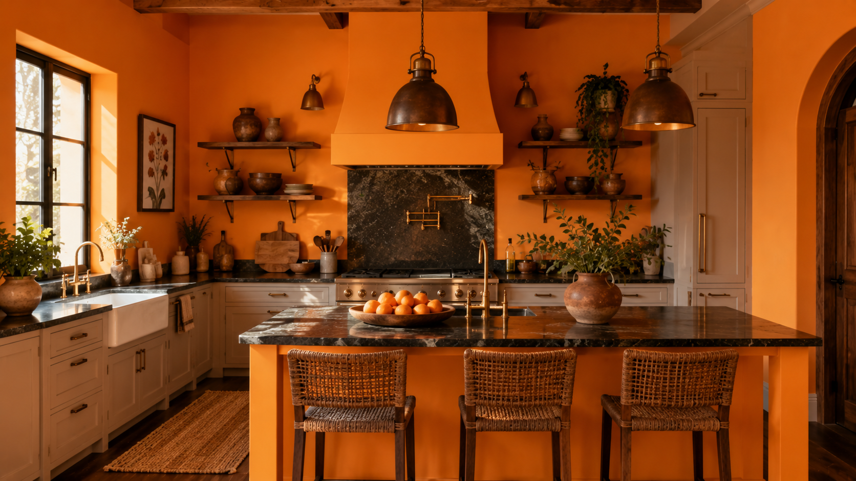 Nasturtium Kitchen Wall Paint Colour