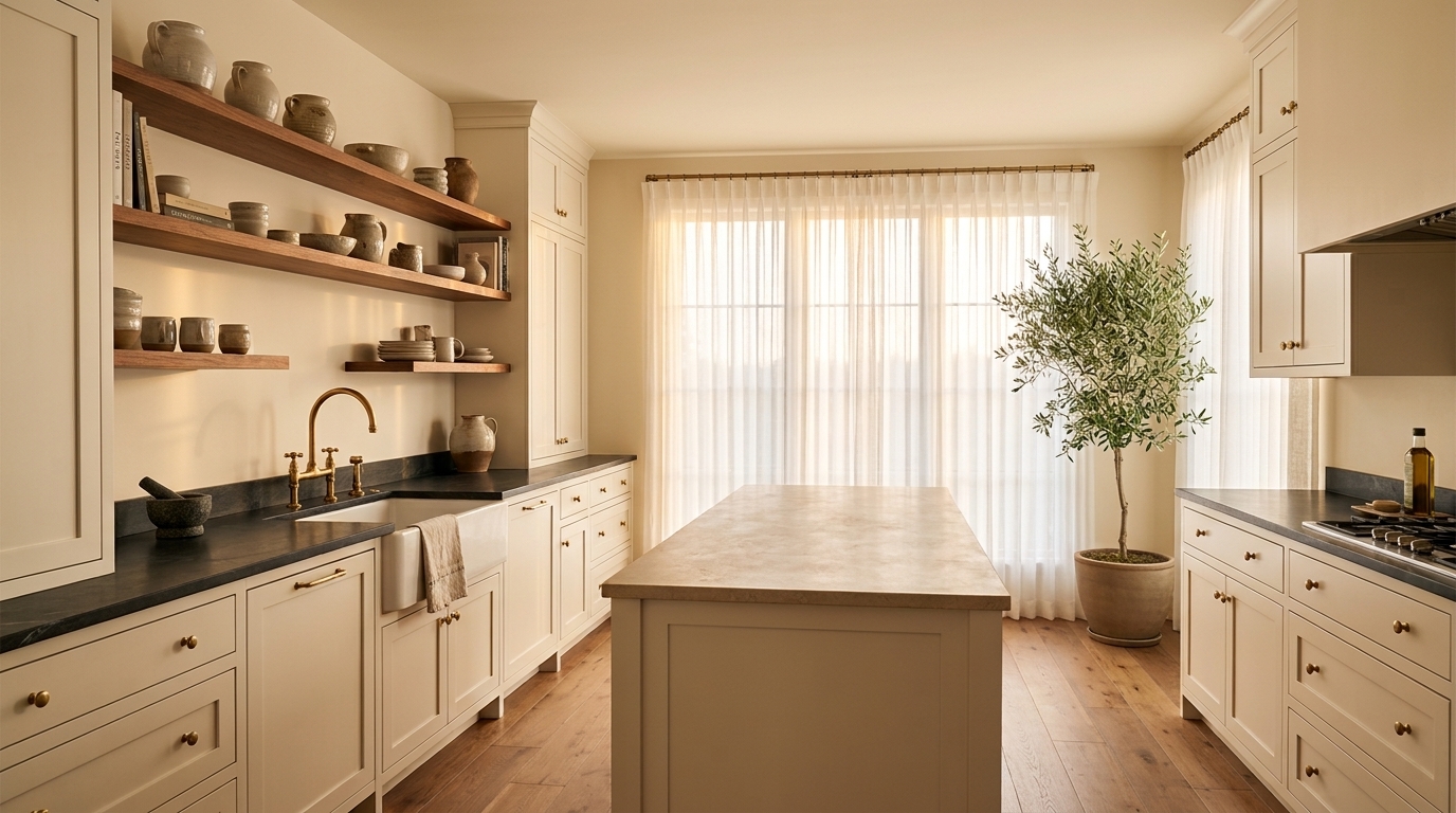 Tapestry Beige Kitchen Wall Paint