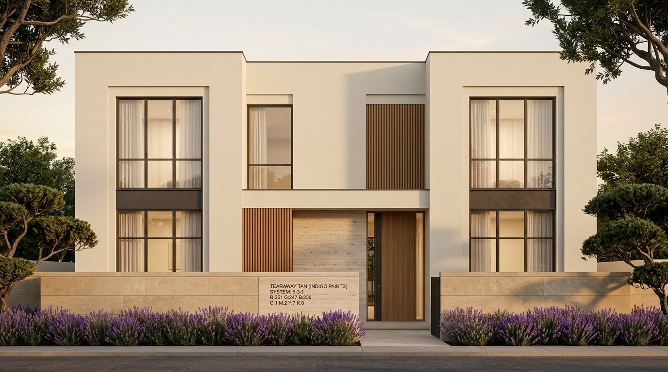 Tearaway Tan Exterior Wall Paint