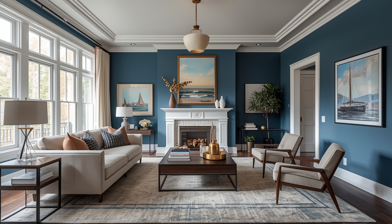 Living Room - Porcelain Blue
