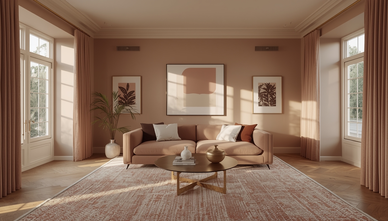 Living Room Tan Blush Wall Paints