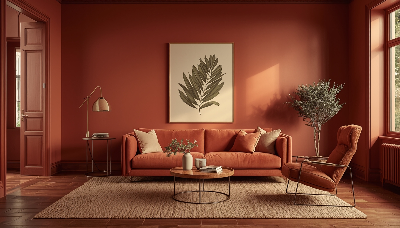 Living Room Rosewood Wall Paints