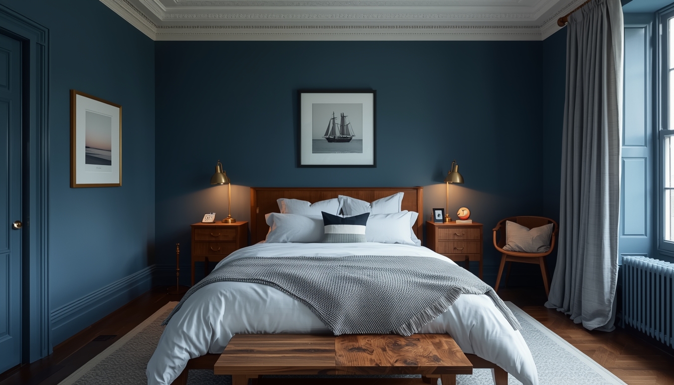 Bedroom Wall - Blue Opal