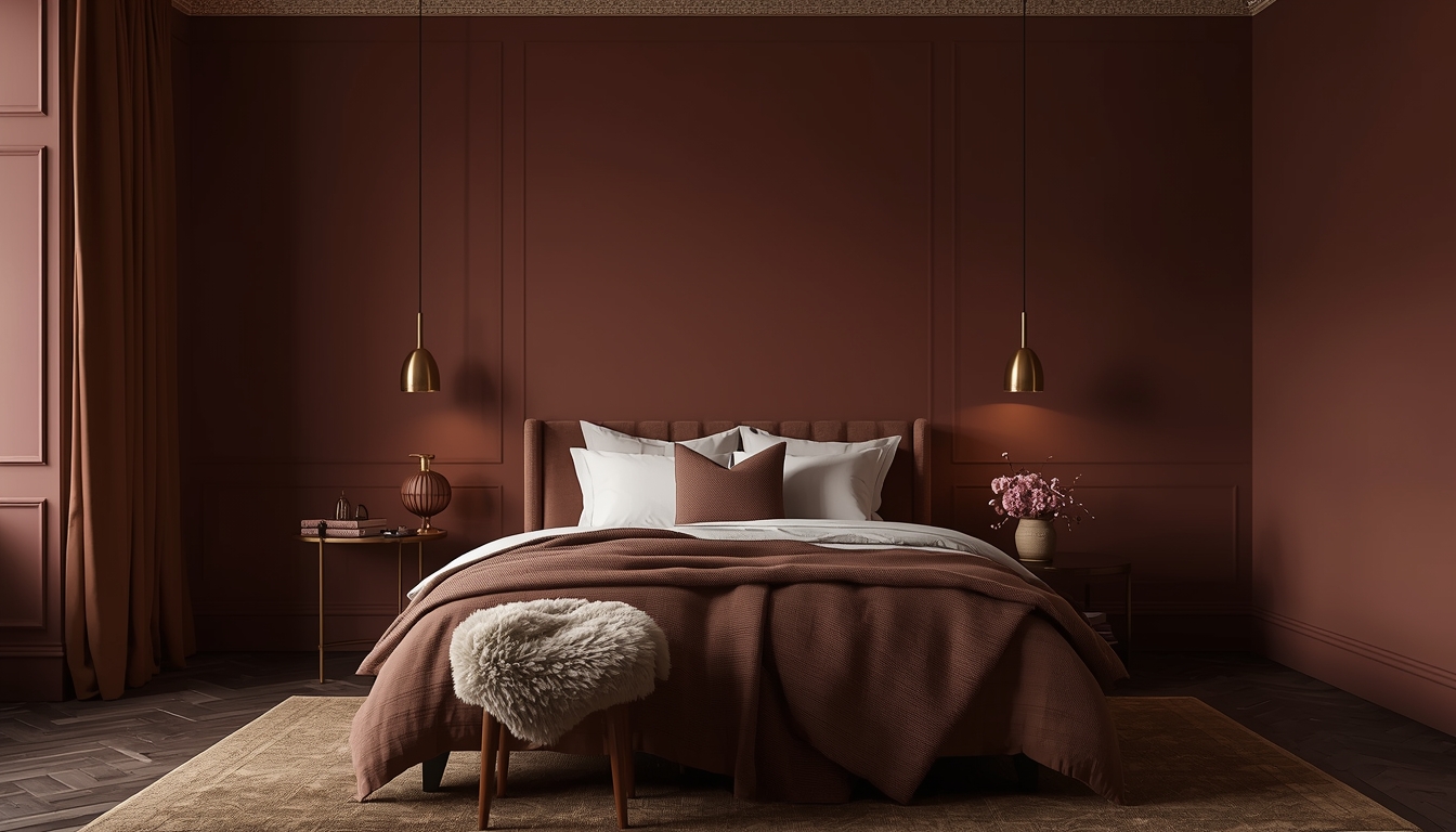 Congo Brown Bed Room Wall