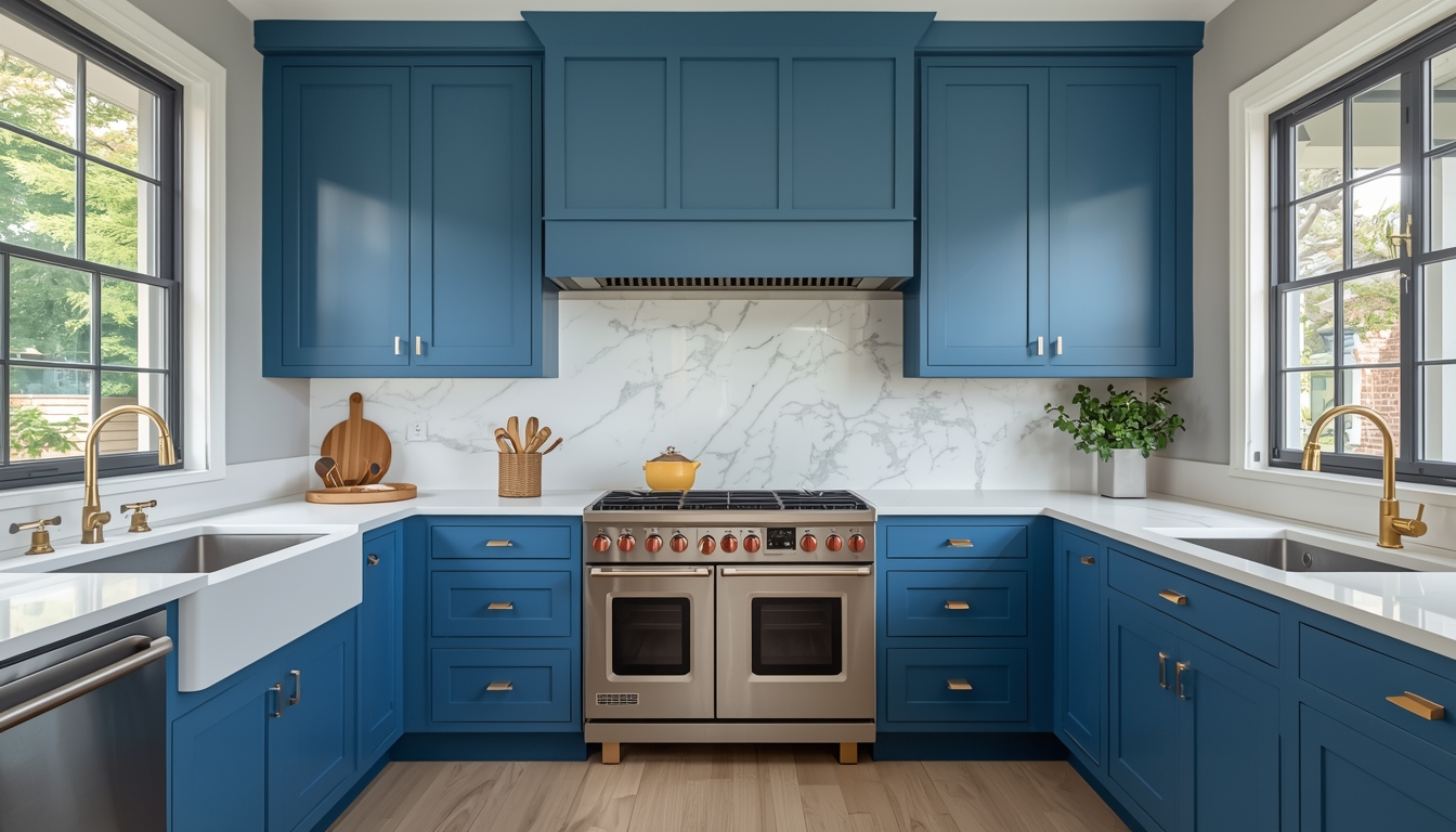 Kitchen Wall - Airway Blue