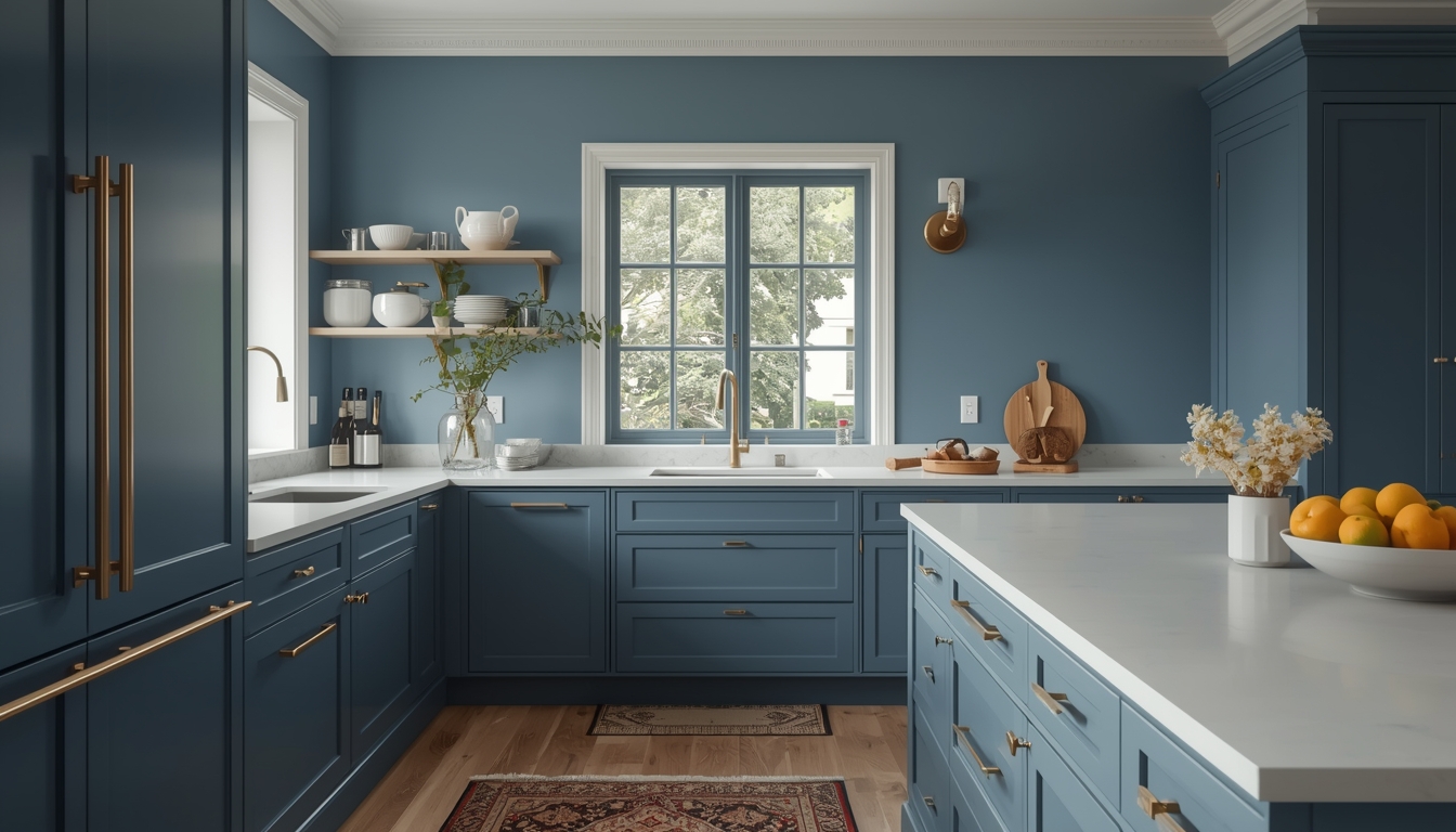 Kitchen Wall - Blue Opal
