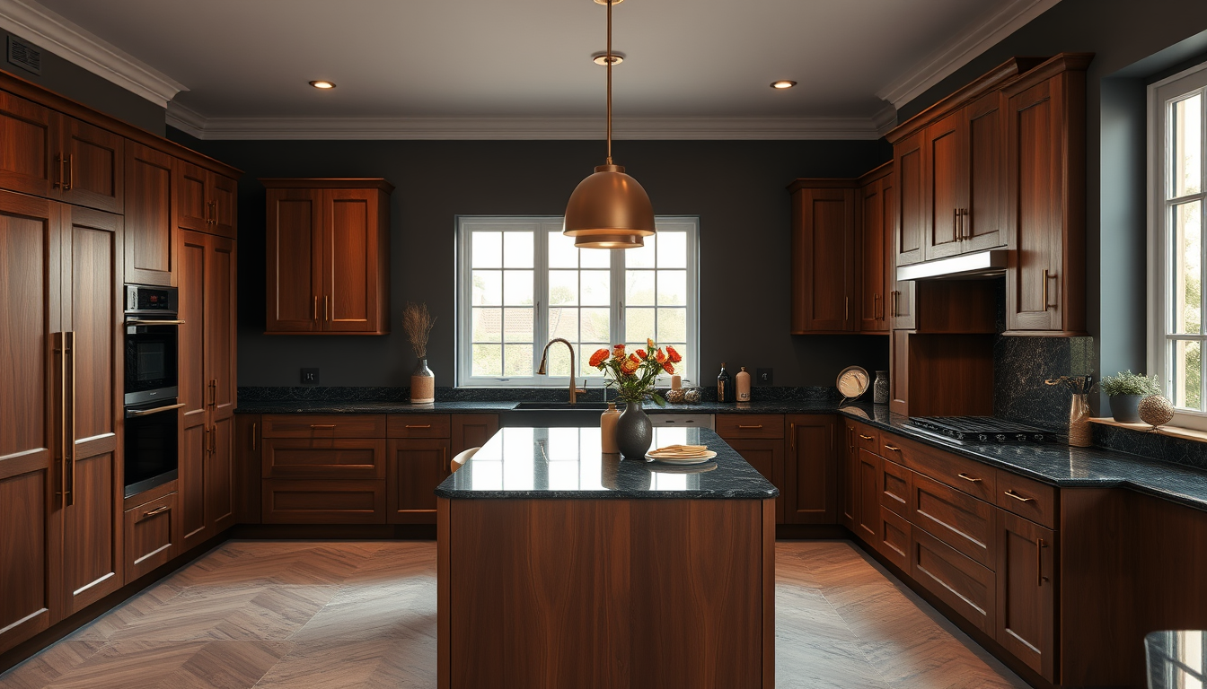 Congo Brown Kitchen Wall