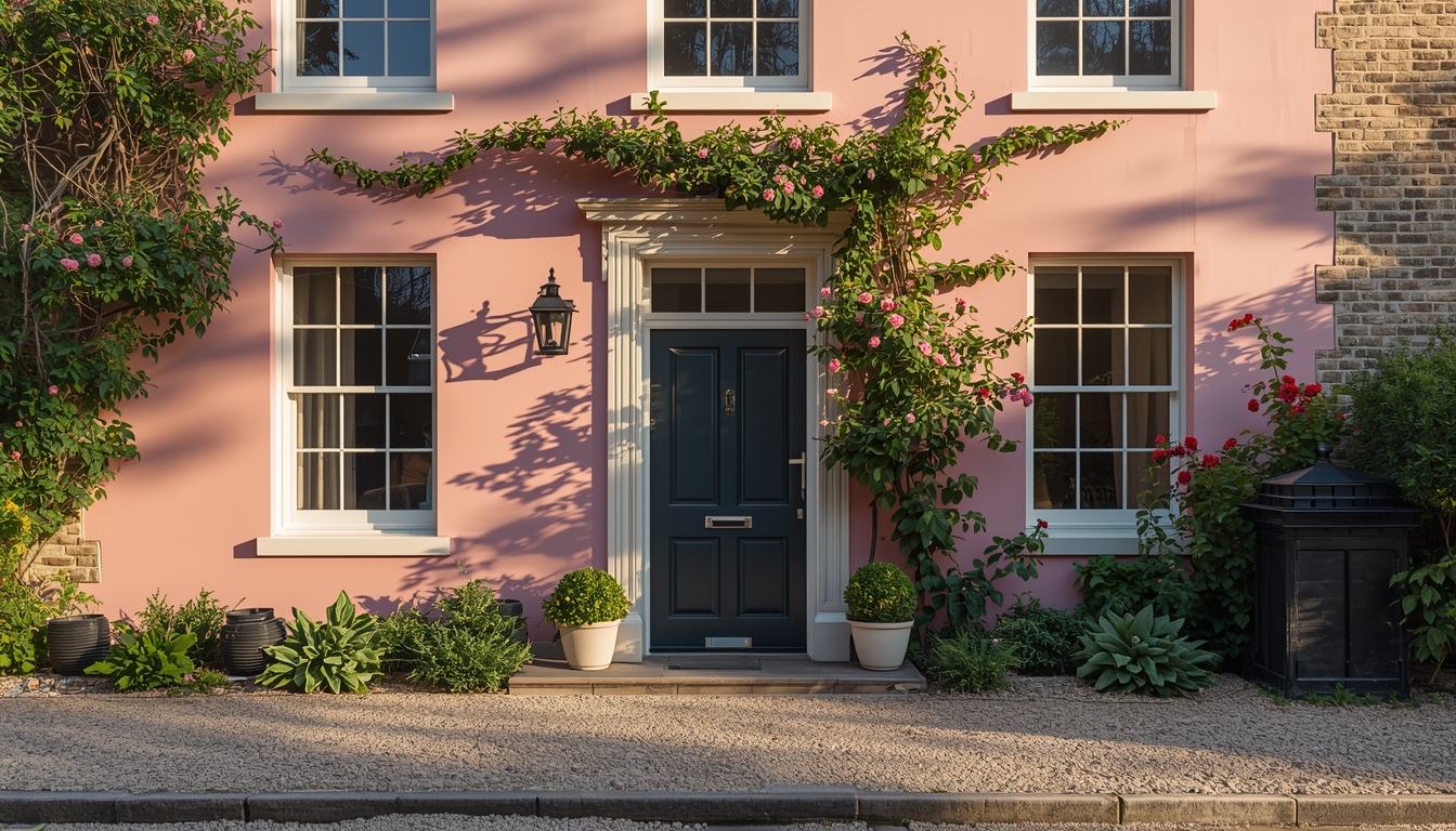 Exterior Hush Rose Wall Colour