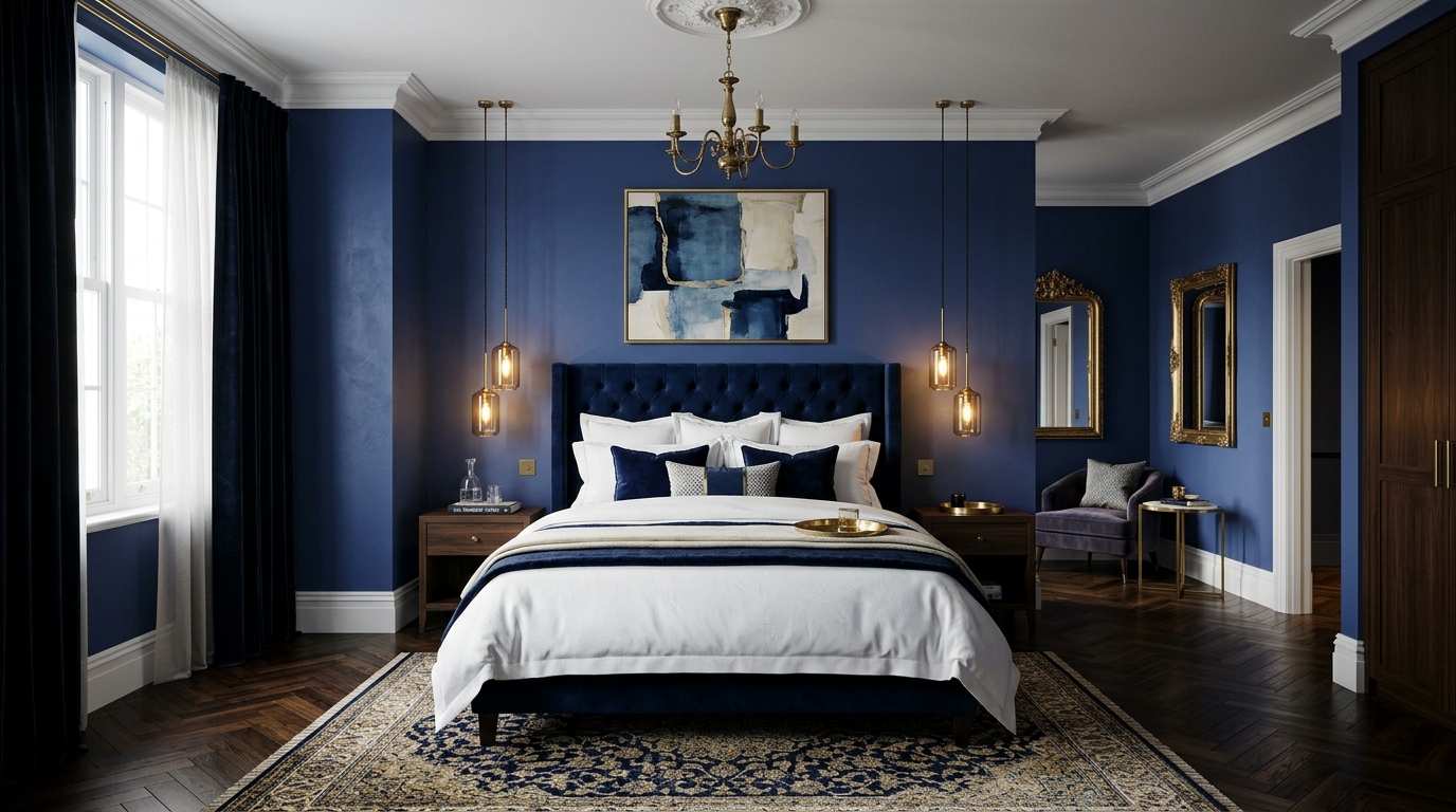 Bedroom Masquerade Wall Paint