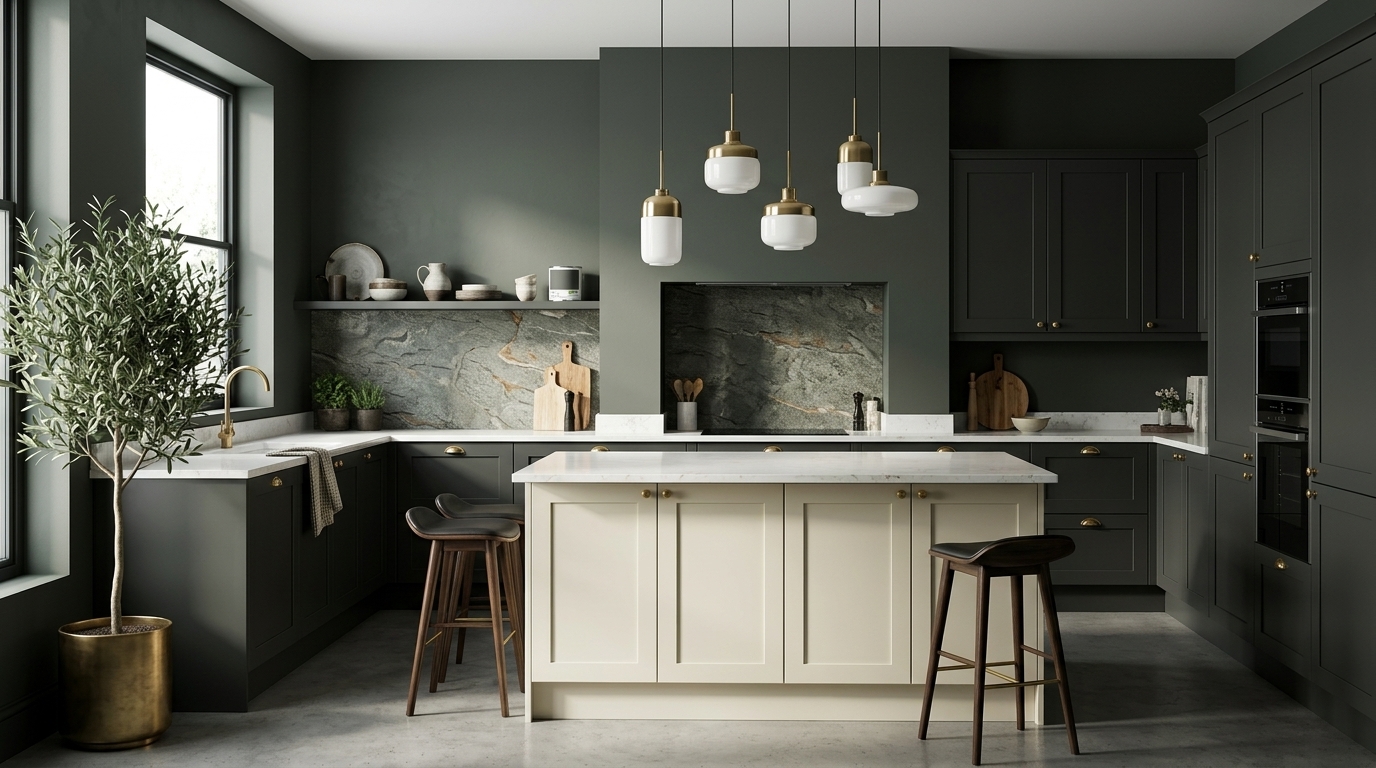 Graphite Kitchen Wall Paint