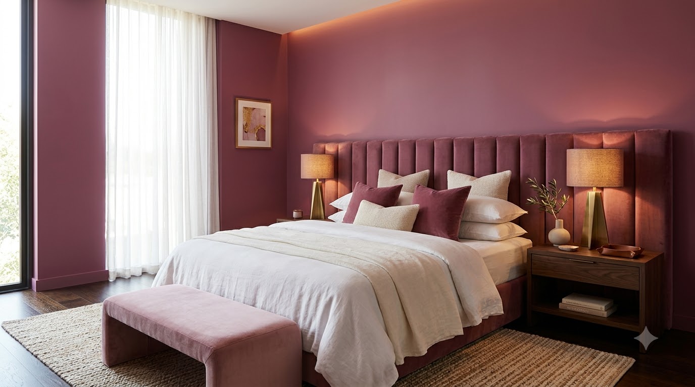 Ashley Pink Bedroom Wall Paint