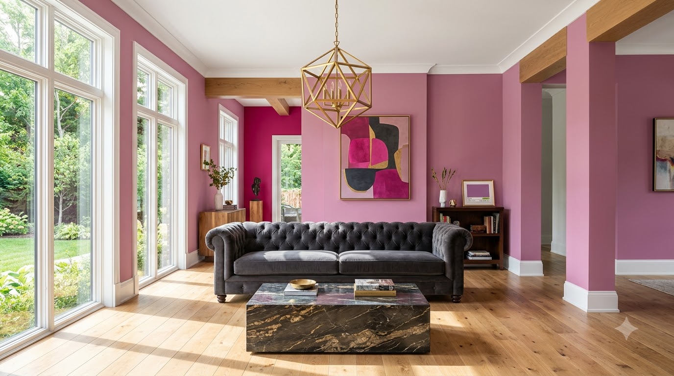Ashley Pink Living Wall Paint