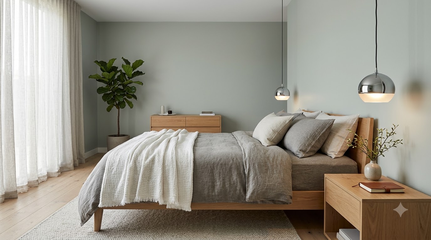Bedroom Night Sail Wall Paint
