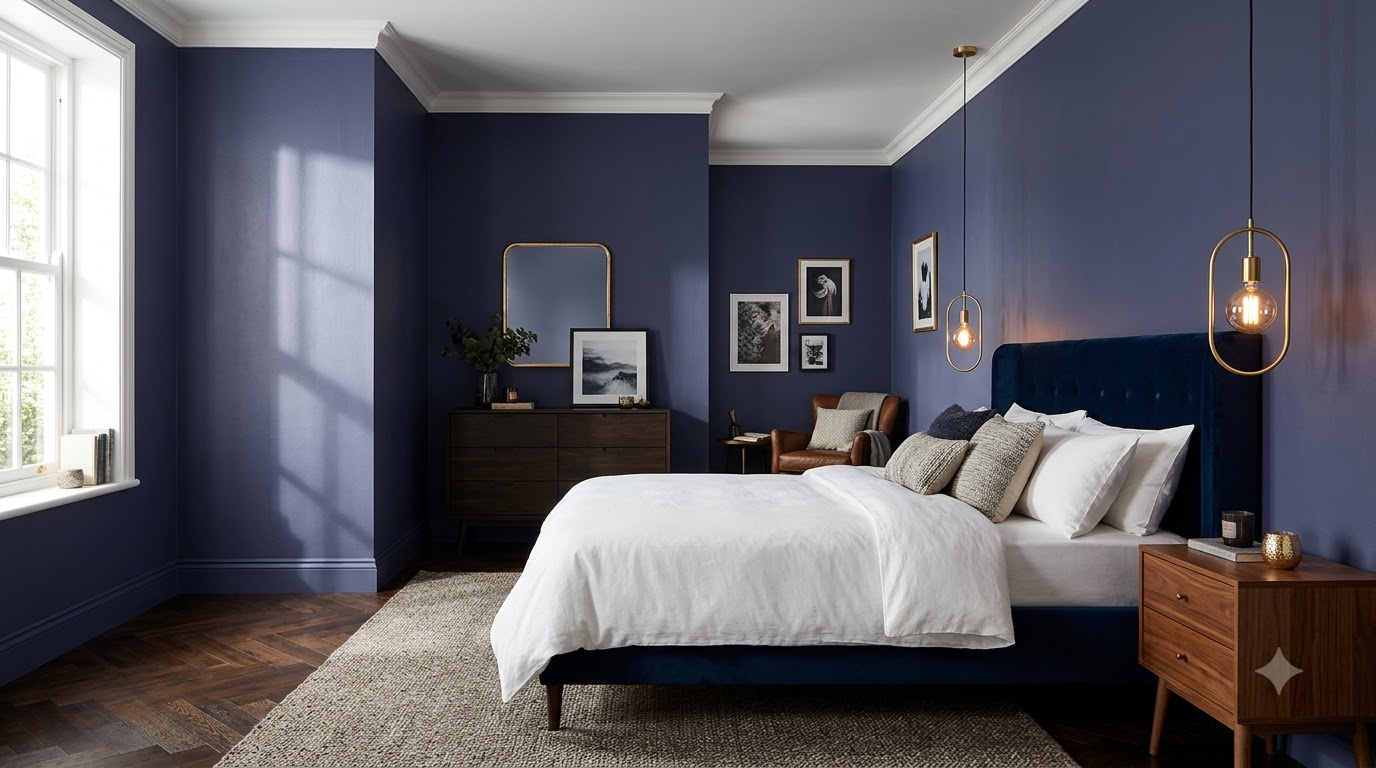 Evening haze Wall Paint Shade - Bedroom
