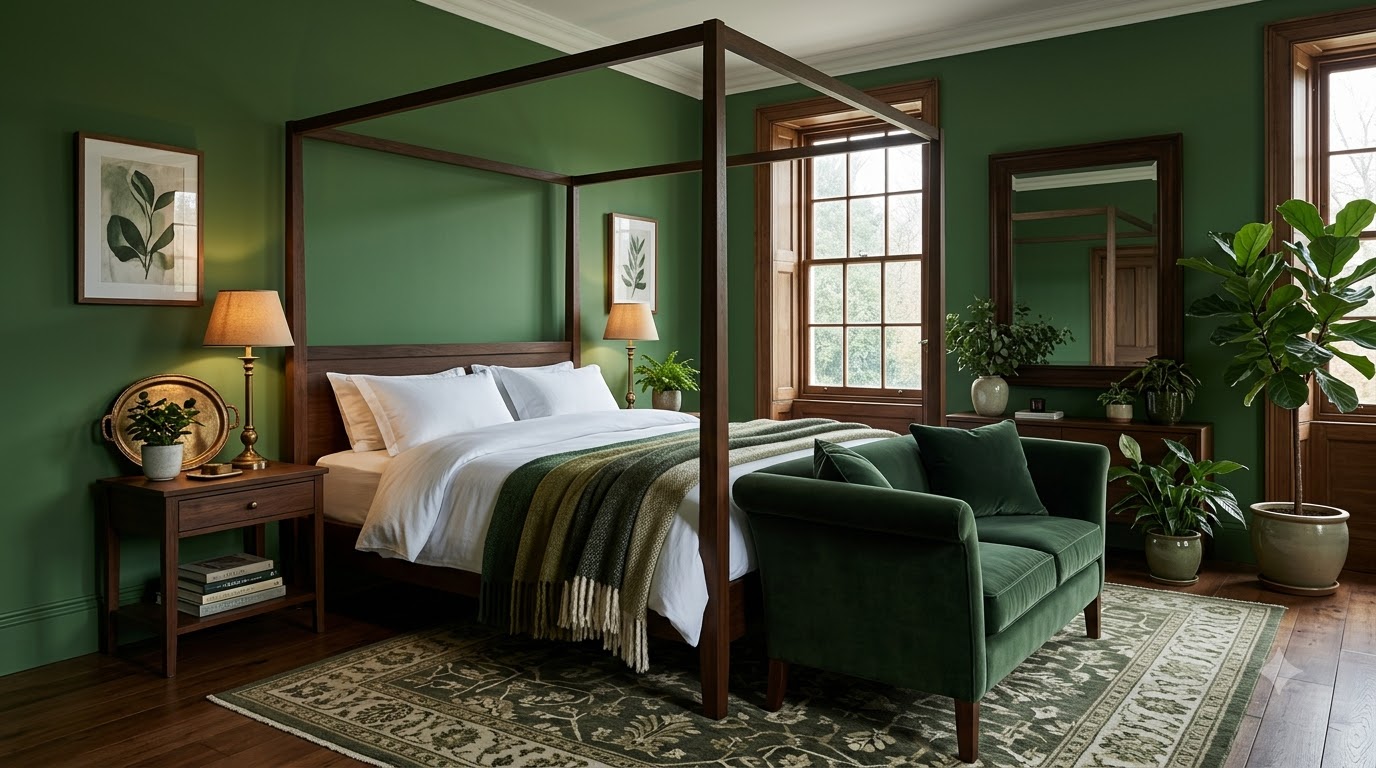 Bedroom Sea Holly Wall Paint