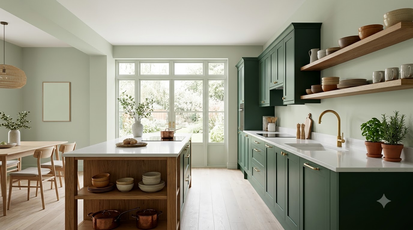 Brookside Moss Kitchen Wall Paint