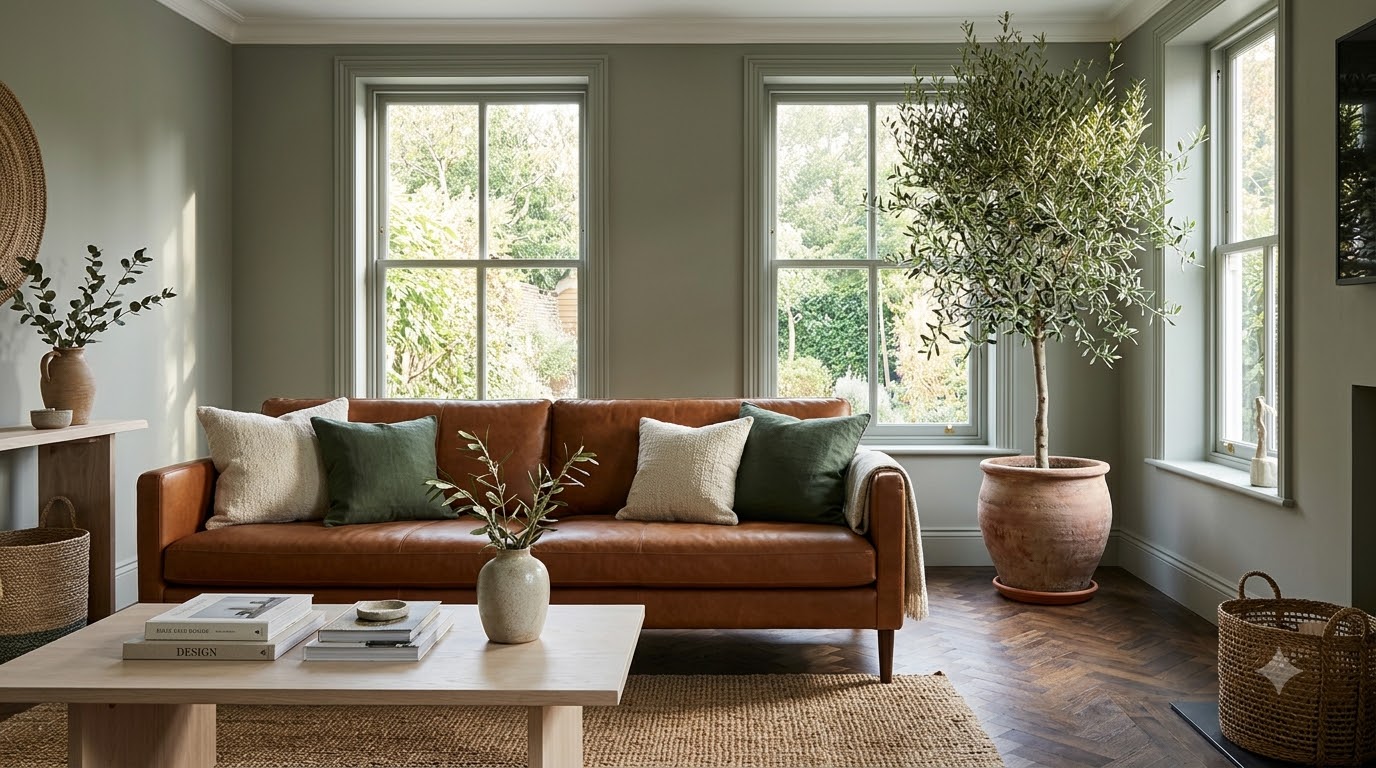 Brookside Moss Living Room Wall Paint