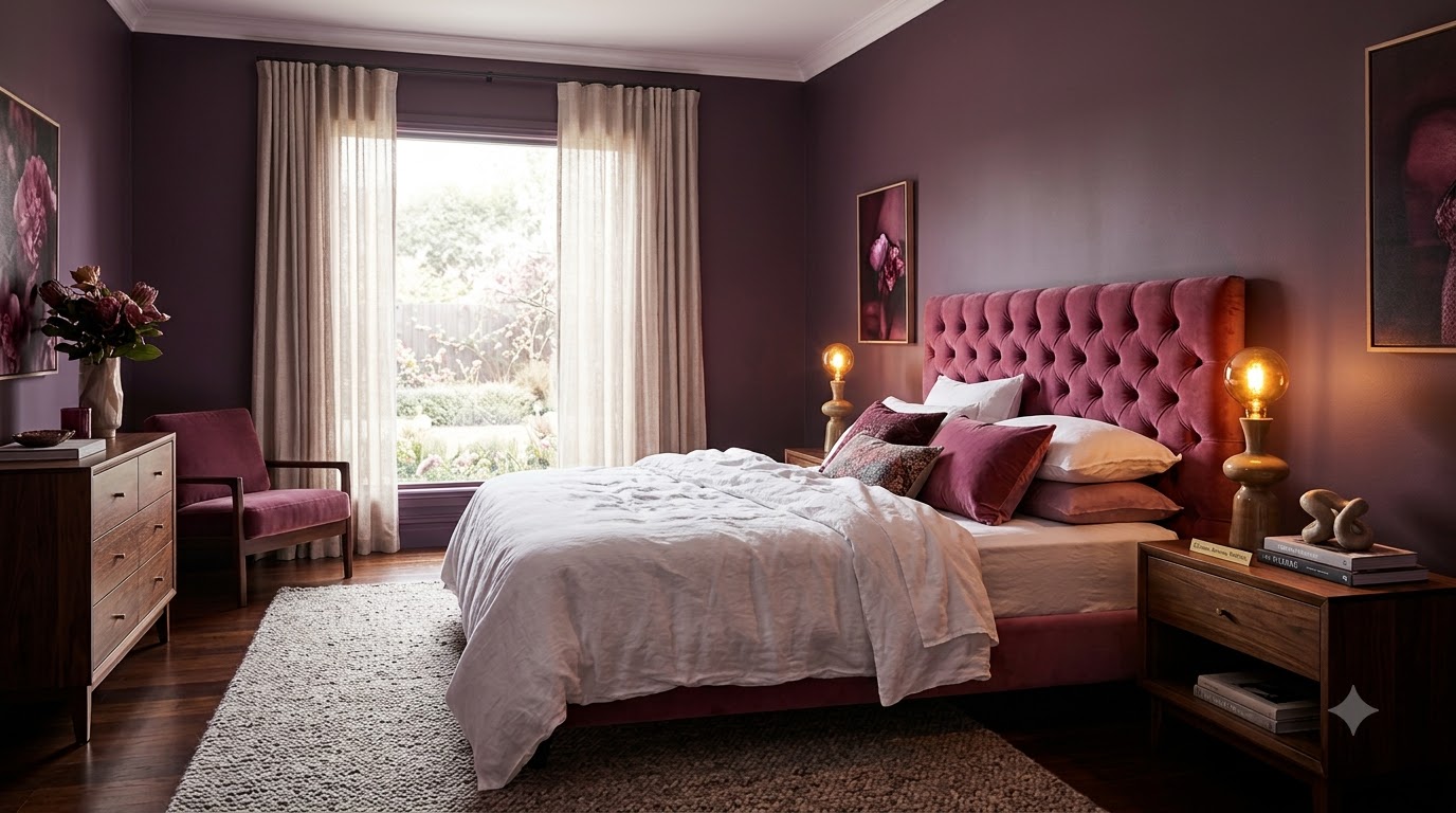 Cyclamen bedroom interior Wall Paint