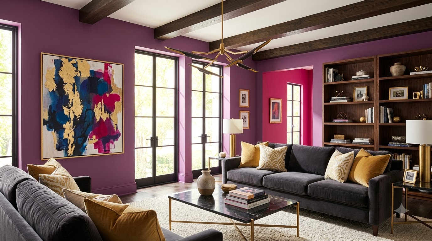 Cyclamen living room interior