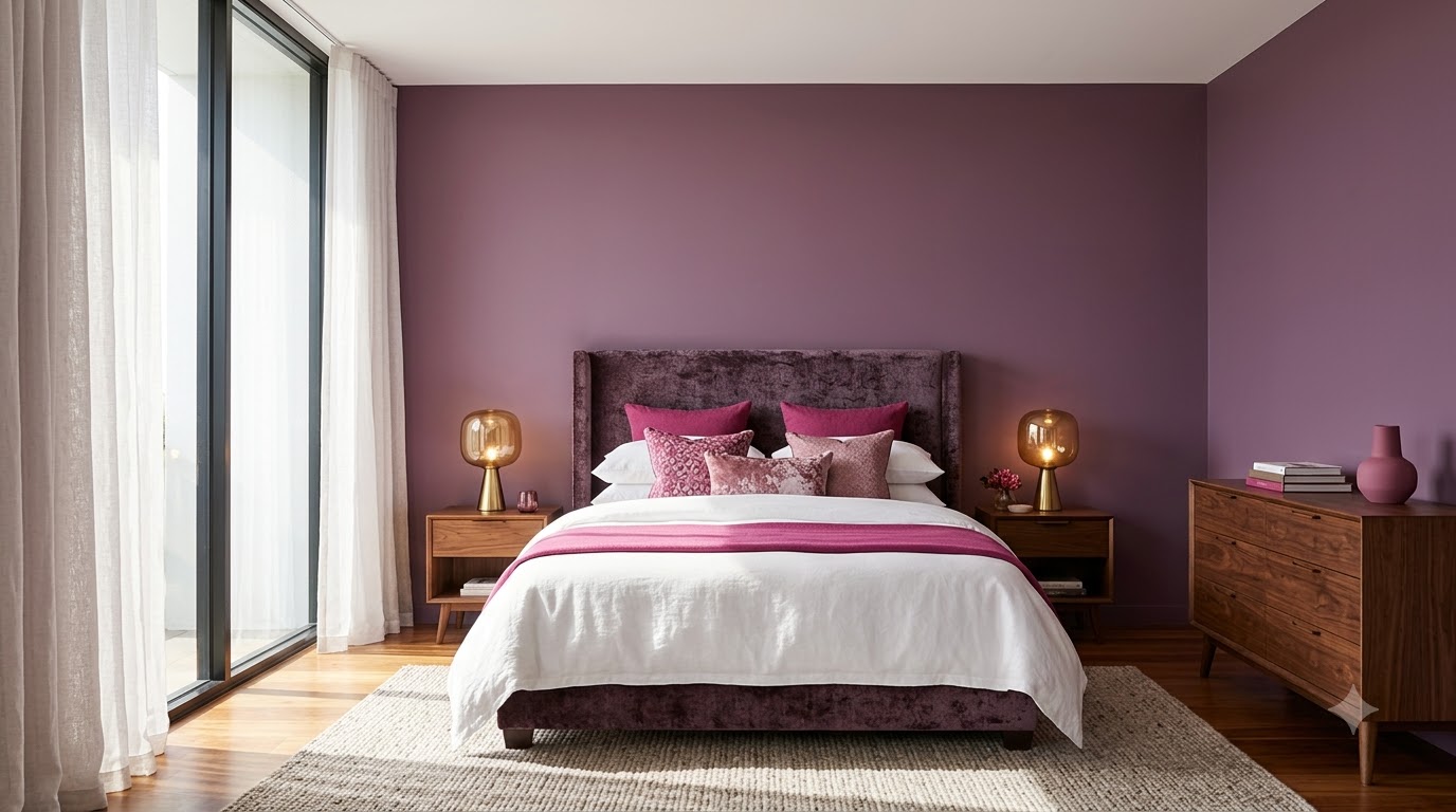Bedroom Wine Blush Wall Paint