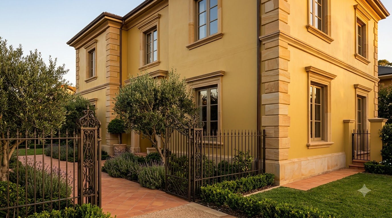 Filigree Gold Exterior wall paint