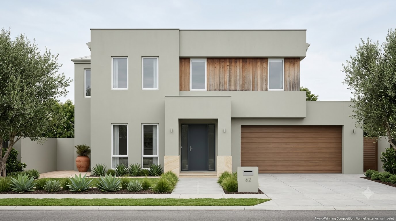 Flannel Grey Exterior Wall Paint