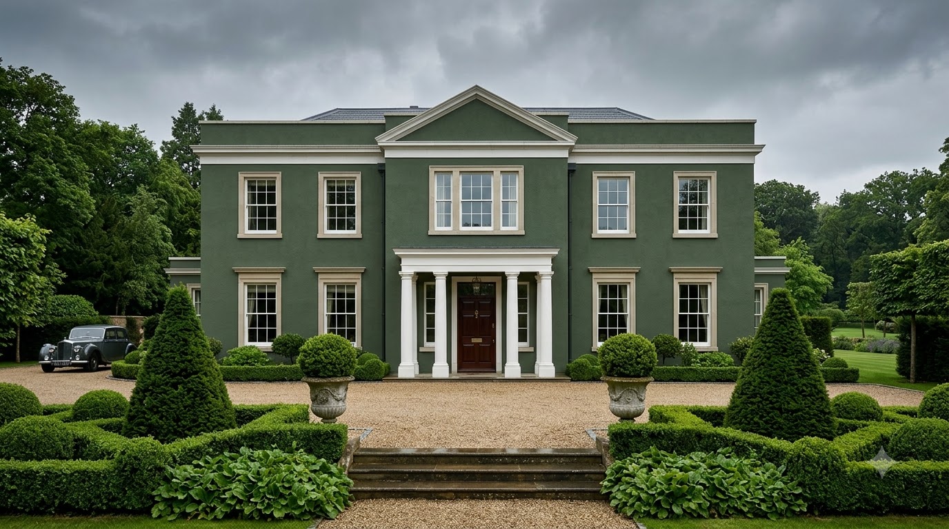Exterior Green Wall Paint