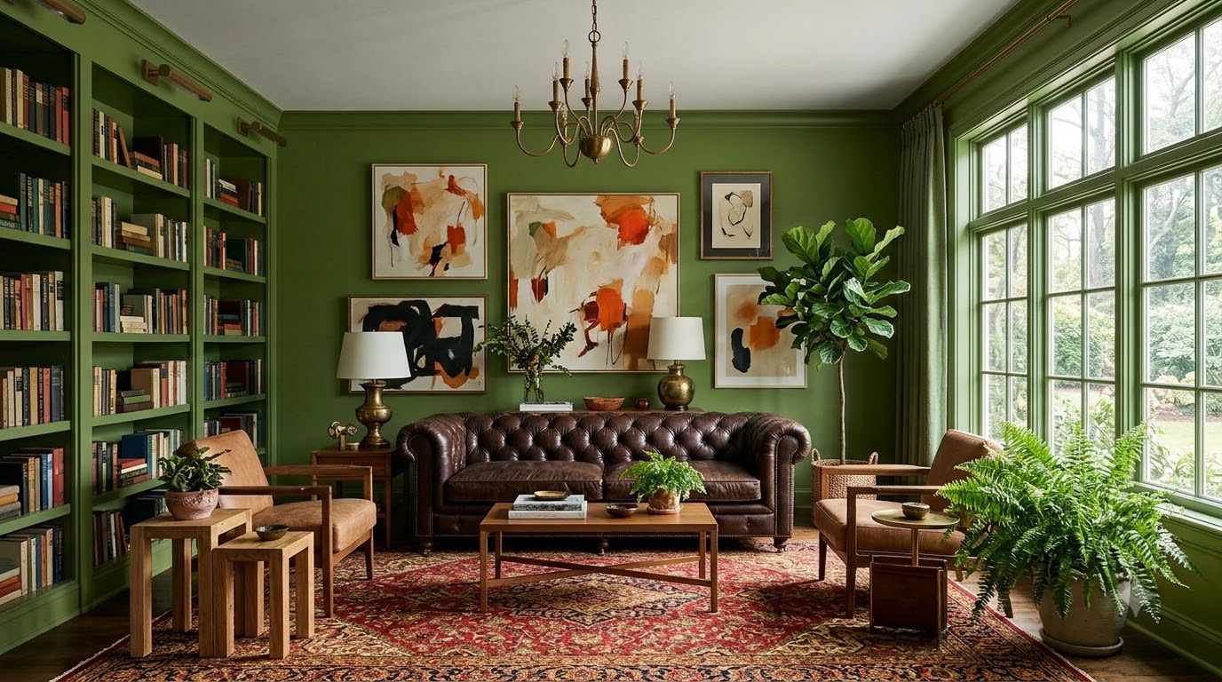 Living Room Sea Holly Wall Paint