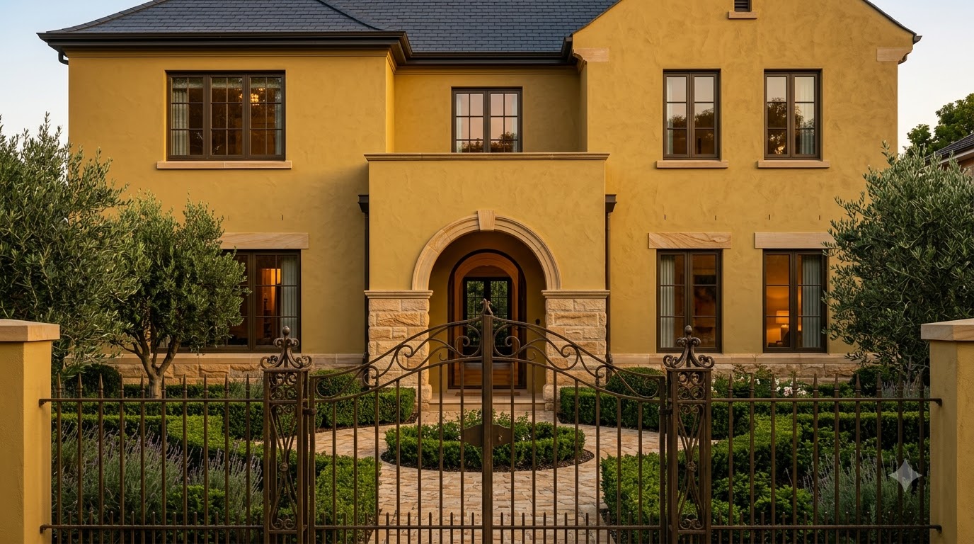 Exterior Bake Gold Wall Paint Colour