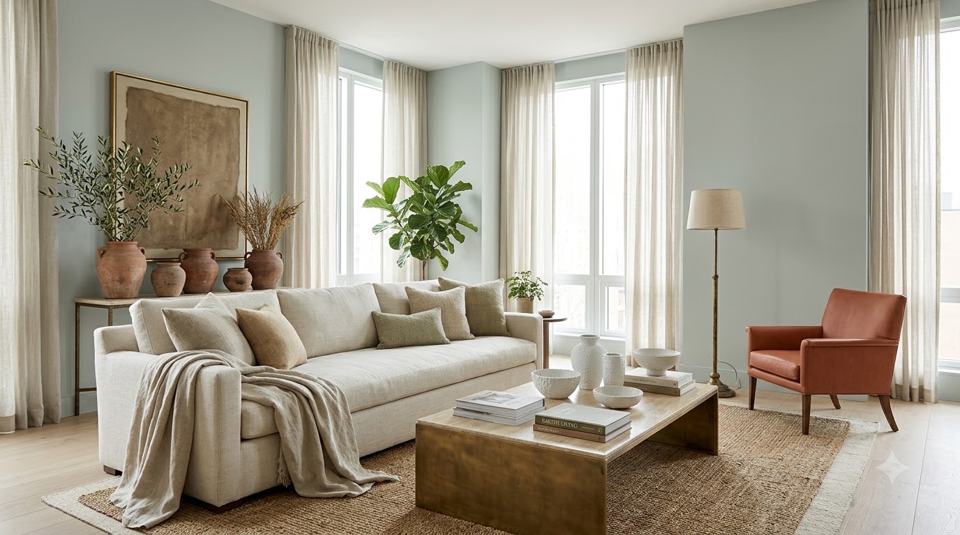 Living room Night Sail Wall Paint
