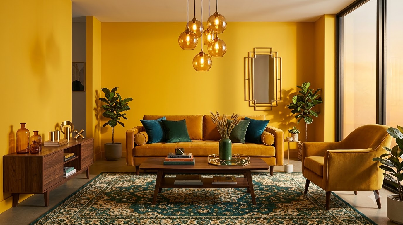 Dandelion Living Room Wall Paint