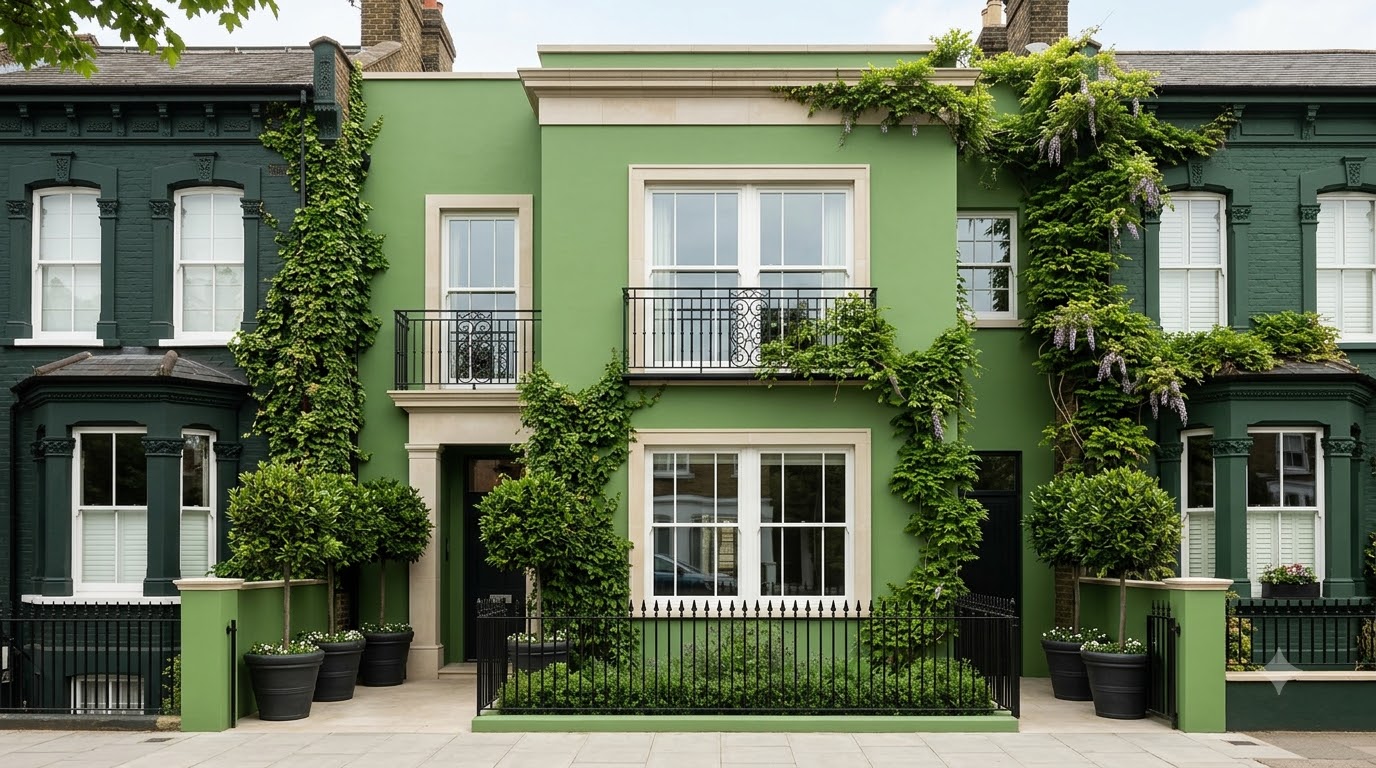 Merry Green Exterior Wall Paint